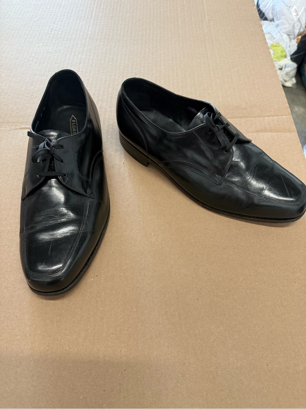 Florsheim Black Leather Derby Shoes for Men - Polished Dress Oxfords